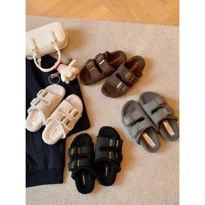 New Anti-slip Lazy Shoes - Versatile Thick-soled Slippers for Women - Suitable for Autumn and Winter.