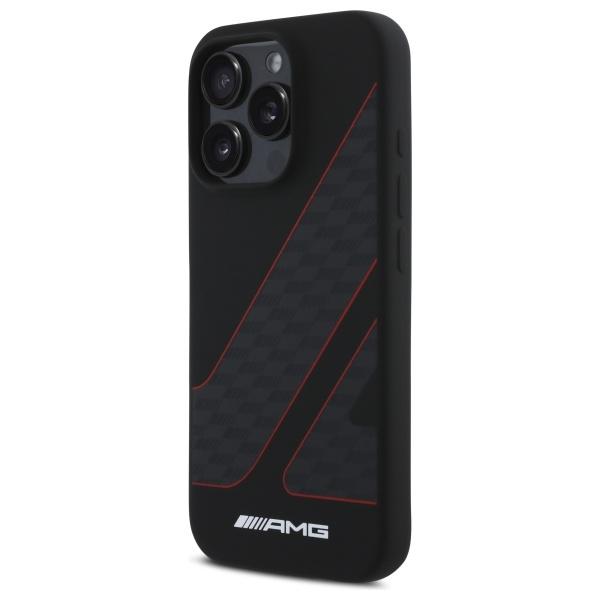 Amg Amhmp16L2Scfr Iphone 16 Pro 6.3     Czarny/Black Hardcase Checkered Flag Pattern Magsafe