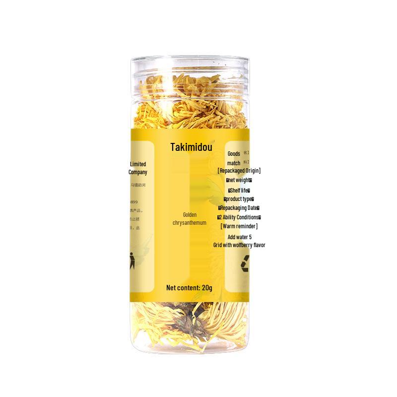 Golden Silk Chrysanthemum Tea with Goji Berry, Honeysuckle, and Fetal Chrysanthemum