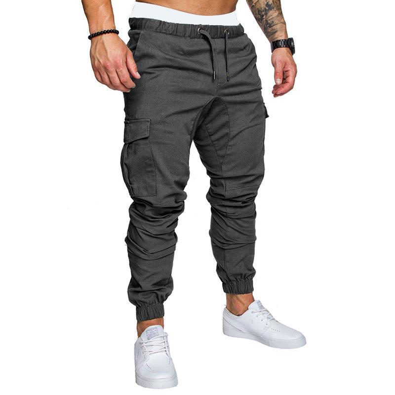 Men's Slim Fit Cargo Running Trousers for Autumn/Winter