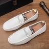 Doudou Shoes Men's Spring and Autumn 2025 New Lazy One-pedal Small Leather Shoes Loafer Driving Shoes Men's Casual Shoes