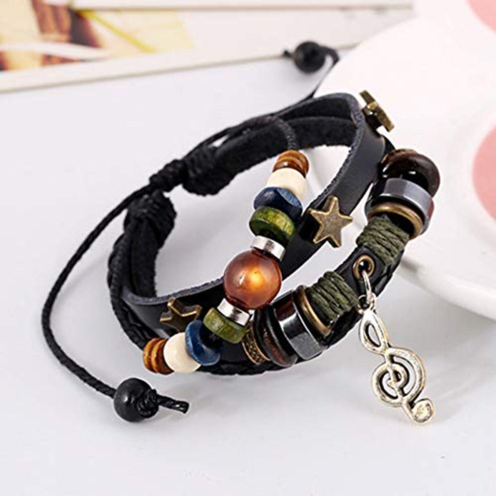 Musical Note Beaded Bracelet Handmade Fairy Grunge Bracelet Fairy Core Accessories Men Jewelry