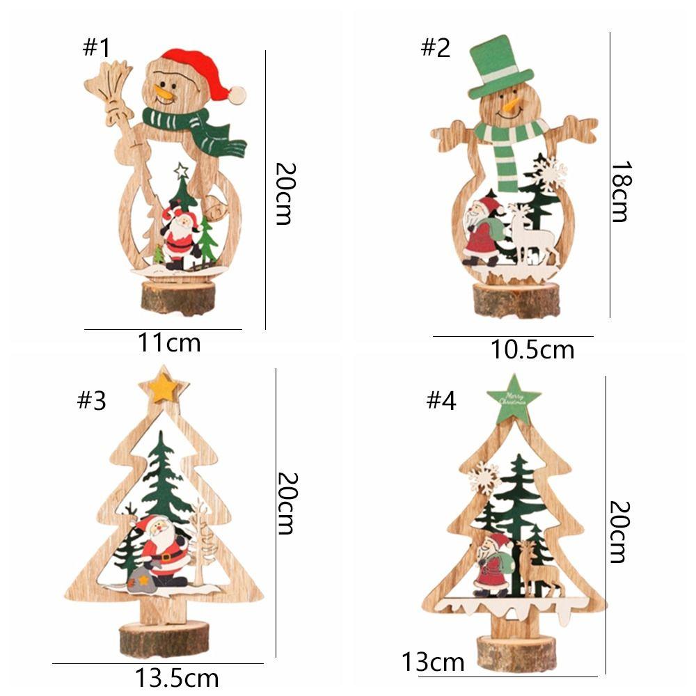Rustic Christmas Snowflake Wooden Decor Cute Merry Christmas Decoration  Home Decoration