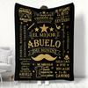 Gift To Abuelita Abuelo Mama Papa Thin Blankets for Anniversary Birthday Father's Day Mother's Day Festival Gift Four Season Use
