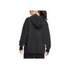 Nike Solid Color Sports Casual Hoodie With Sherpa Fleece Long Sleeve Women Tops Black DQ6841-010