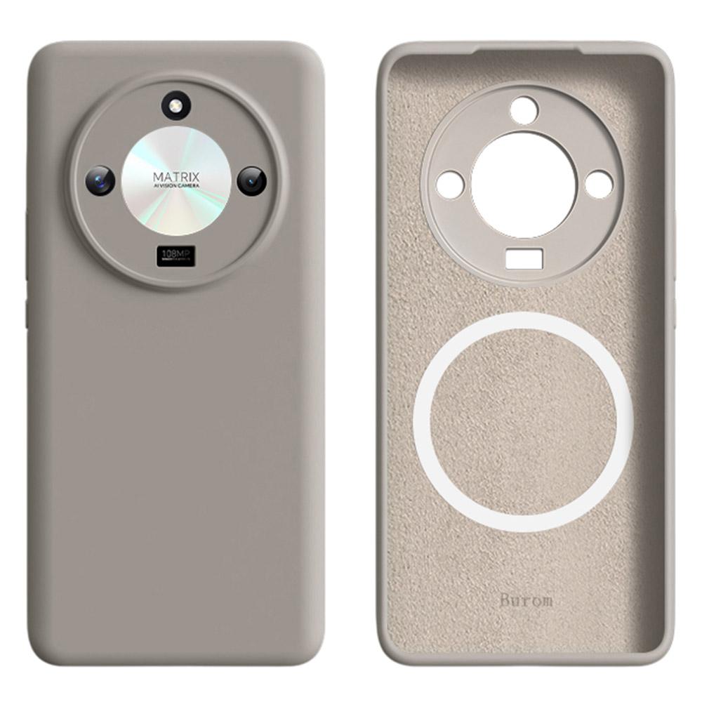 For Honor X50 5G Case Compatible with MagSafe Precise Cutouts Liquid Silicone+PC Phone Cover