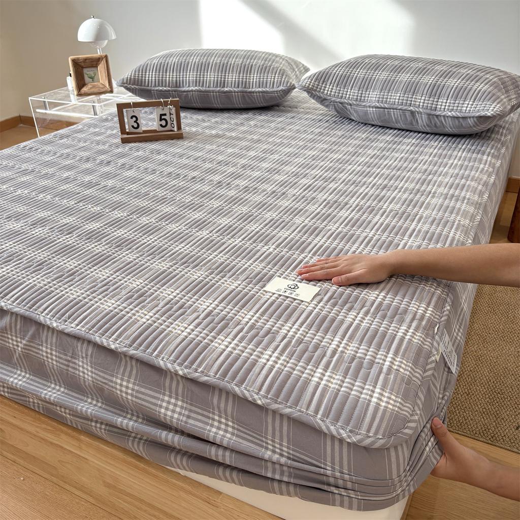 Cotton Pure Cotton Washed Cotton Cotton Mattress Unit Price Dormitory Bedspread Simmons Brown Mattress Non-Slip Protective Cover Dust Cover