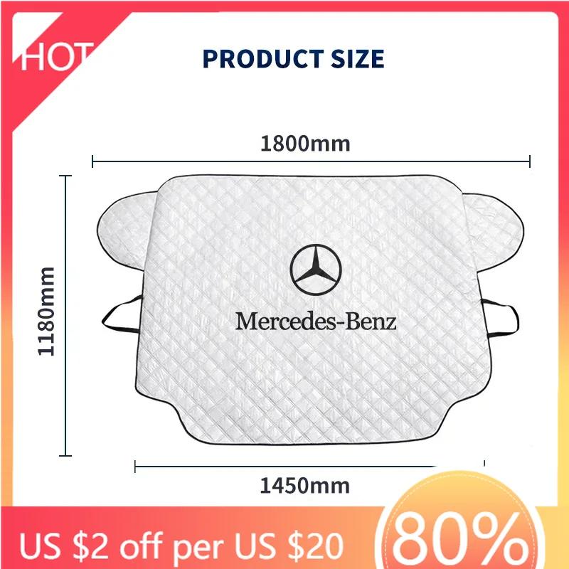Autoaufkleber Auto Schnee Eis Schutz Visier Sonnenschutz Frontscheibenabdeckung Thermische Isolierung Für Mercedes Benz AMG A B C E-Klasse GLC