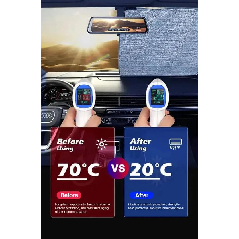 For Volkswagen VW Transporter T5 T6 SWB 2004~2024 2016 2018 Car Anti UV Windshield Sunshade Sunshades Sun Cover Accessories