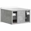 Wall Mounted Nightstand Concrete Grey 33 x 34.5 x 24 cm