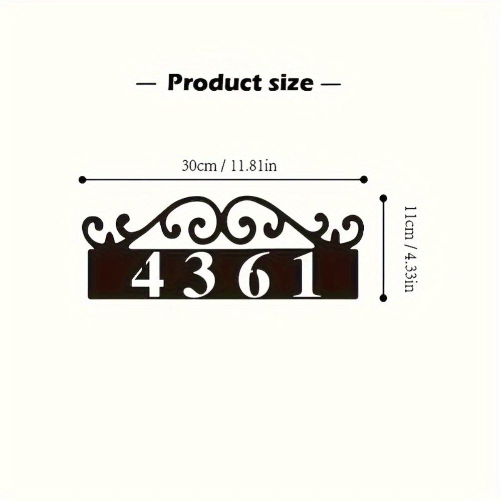 

Custom Made Metal House Number Sign Outdoor Address Plaque Bohemian Unique Home Exterior Charm
