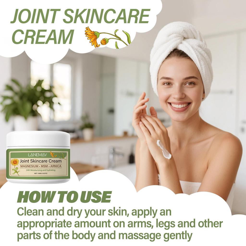 Joint Skincare Cream-Supports Body Relaxation-Provides Deep Skin Hydration-Boosts Mood & Vitality-Suitable For All Skin Types, 100ml