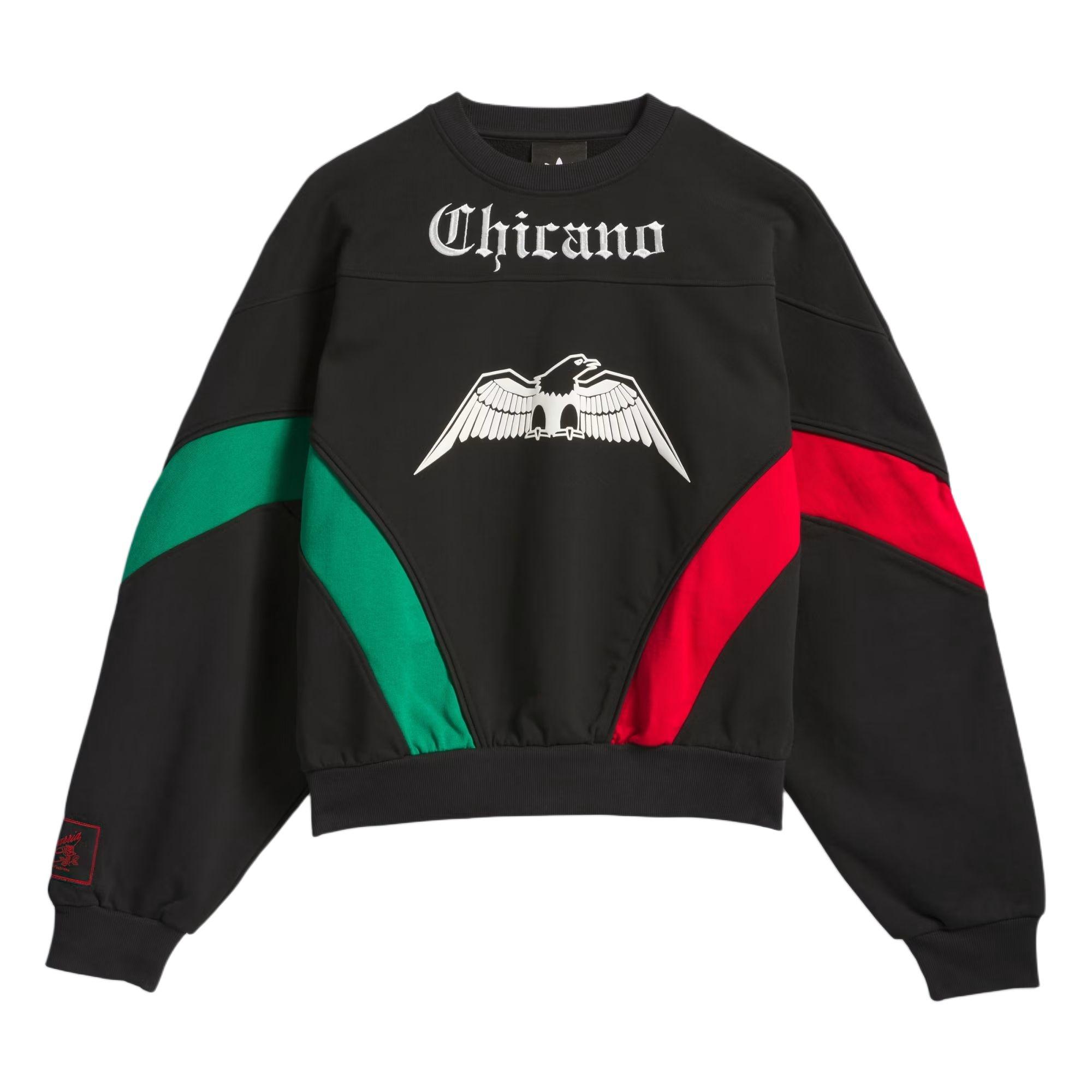 adidas x Willy Chavarria Bball Fleece Crewneck Sweatshirt Black Men s KF3196 M