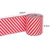 Christmas Ribbon 4PCS Set with Striped Polyester Webbing for Wrapping Tree Decorating and Crafting Seasonal Projects