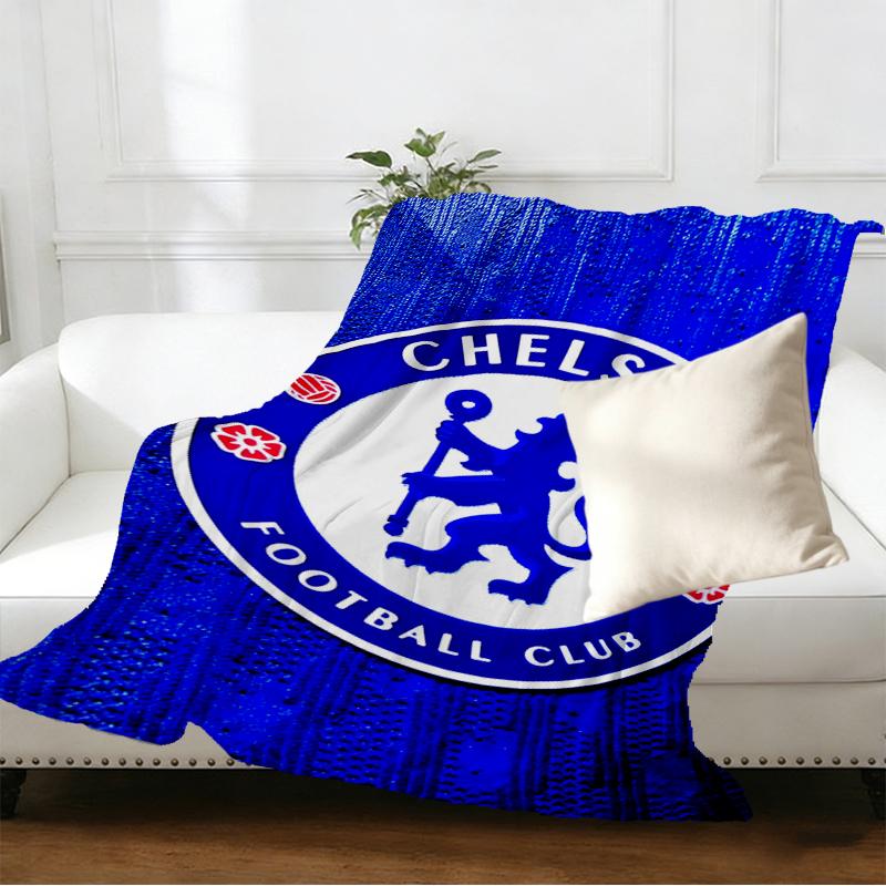Chelsea F.C Print Blanket - Soft & Comfortable, for Bedroom, Travel, Sofa, Home Decoration - Birthday Christmas Gift for Friend