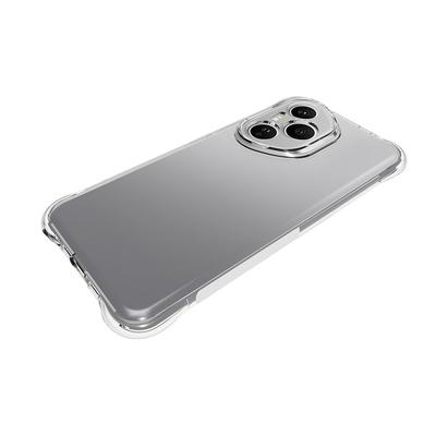 Pre Honor 400 Pro 5G (globálne) TPU puzdro WANLONFENG WL2 Series 2.0mm Kryt na telefón s 2 ks fólií z tvrdeného skla