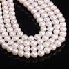 1String, Potato-shaped Pearls, 11–12 Mm, White Natural Freshwater Pearl Beads for Jewelry Making DIY Necklace Bracelet Crafts, Mother's Day Gift 36cm