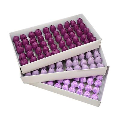 50Pcs Soap Tulip Artificial Flowers Head Fake Valentine'S Day Gift Wedding Banquet Home Decoration