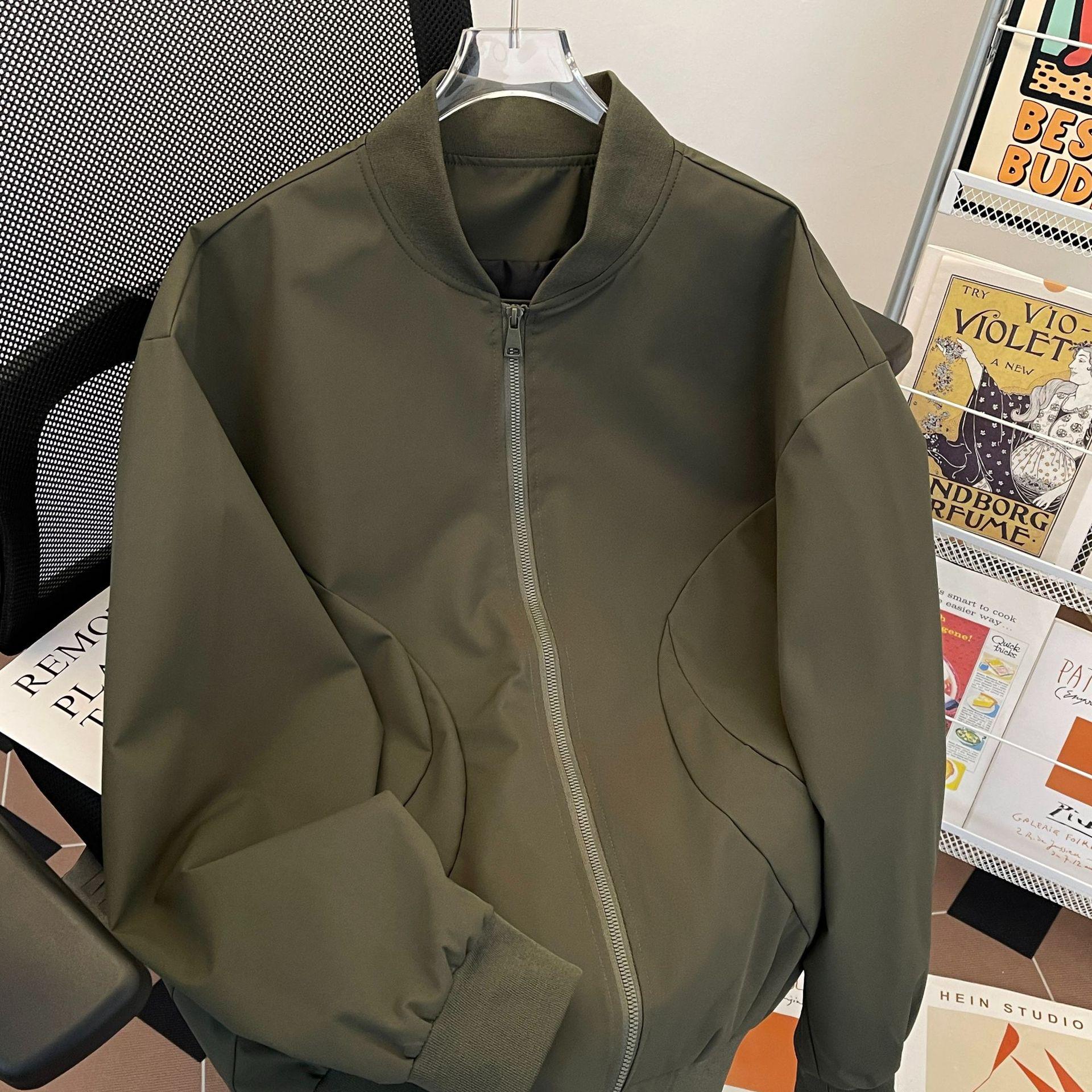 

Men s Thickened Stand Collar Padded Workwear Baseball Jacket XL