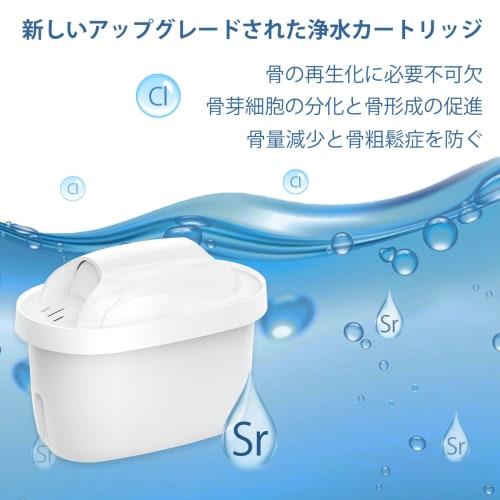 BRITA Replacement Filter Cartridges with Strontium Sr for New and Older BRITA Water Purifier Pots, Upgraded, Ion Exchange Resin, Includes Instructions