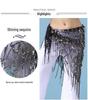 Belly Dance Sequin Tassel Waist & Hip Scarf Costume Belt