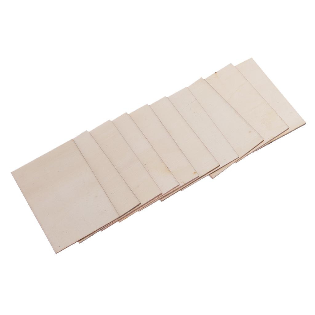 10 Pieces Poplar Wood Rectangle Shapes Wooden Plaque Extra Large for , Home Decorations and Rustic