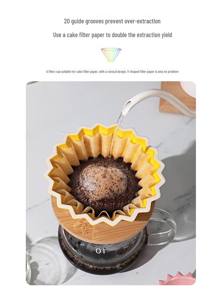 Dopamine Origami Ceramic Pour-Over Coffee Filter Cup