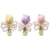 Embellished Handwoven Side Clip Hair Accessory Comfortable Fabric Style Versatility For Fashion Enthusiasts