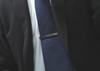 Mila Schon Gunmetallic Border Tie Bar for Brass (Tie Pin/Tie Clip) Men,