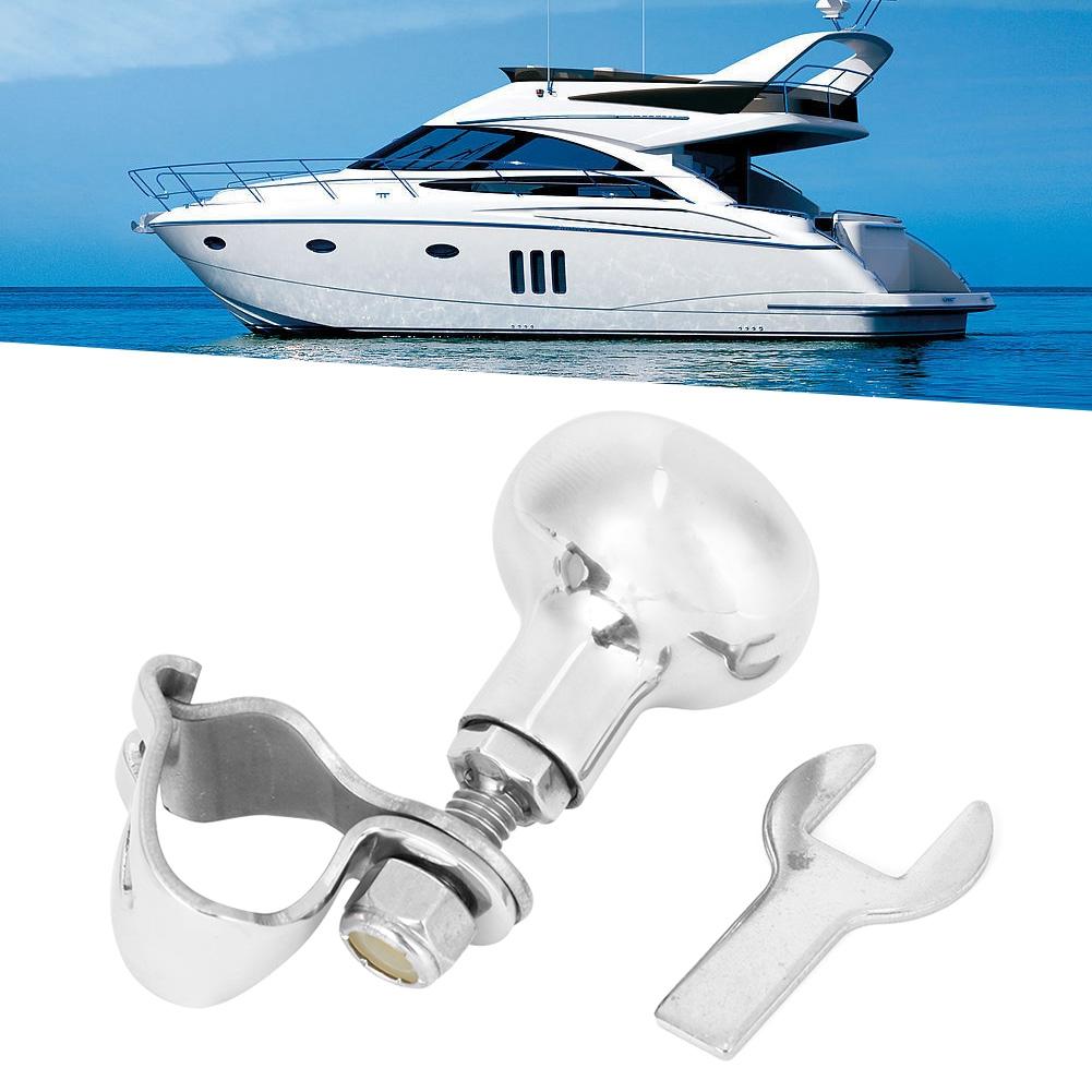 316 Edelstahl Lenkradknauf Zusätzliche Booster Kugel Universal für Boot Yacht