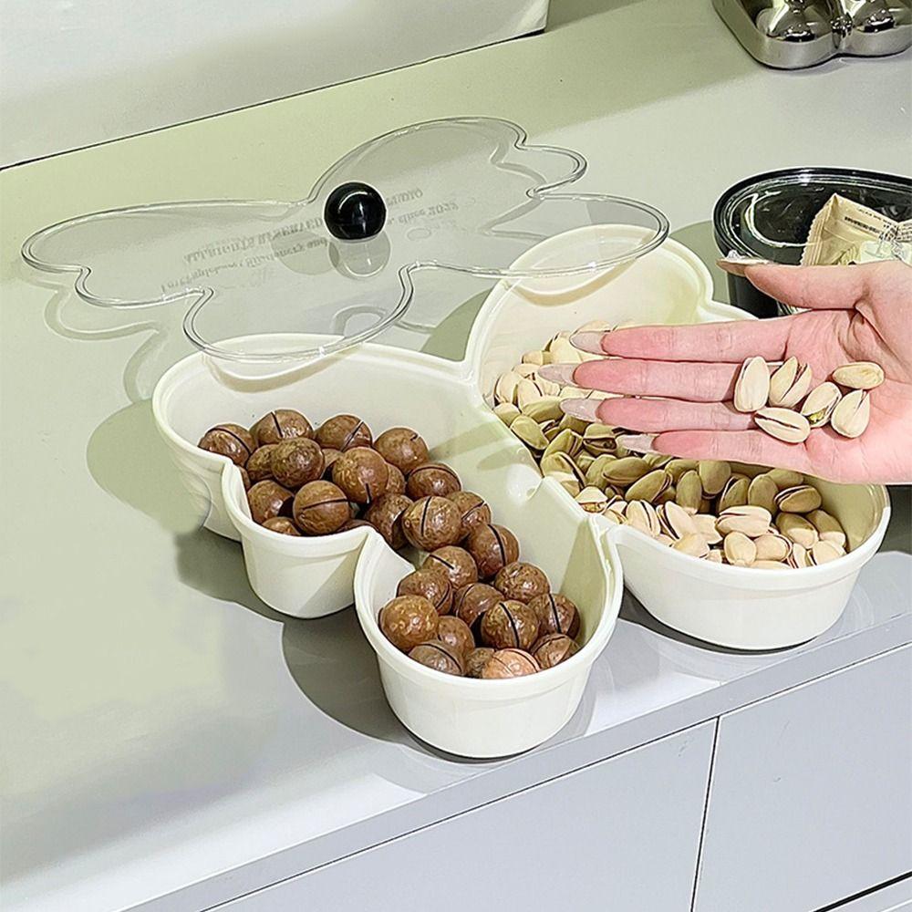 Butterfly-shaped Candy Storage Box Reusable Divided Serving Platter Fruit Plate Tray Fruit Trays