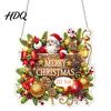 Durable Acrylic Holiday Keepsakes Christmas Hanging Pendant with Chain Lightweight Winter Wall Decor Double-sided Themed Pendants Ornament for Home