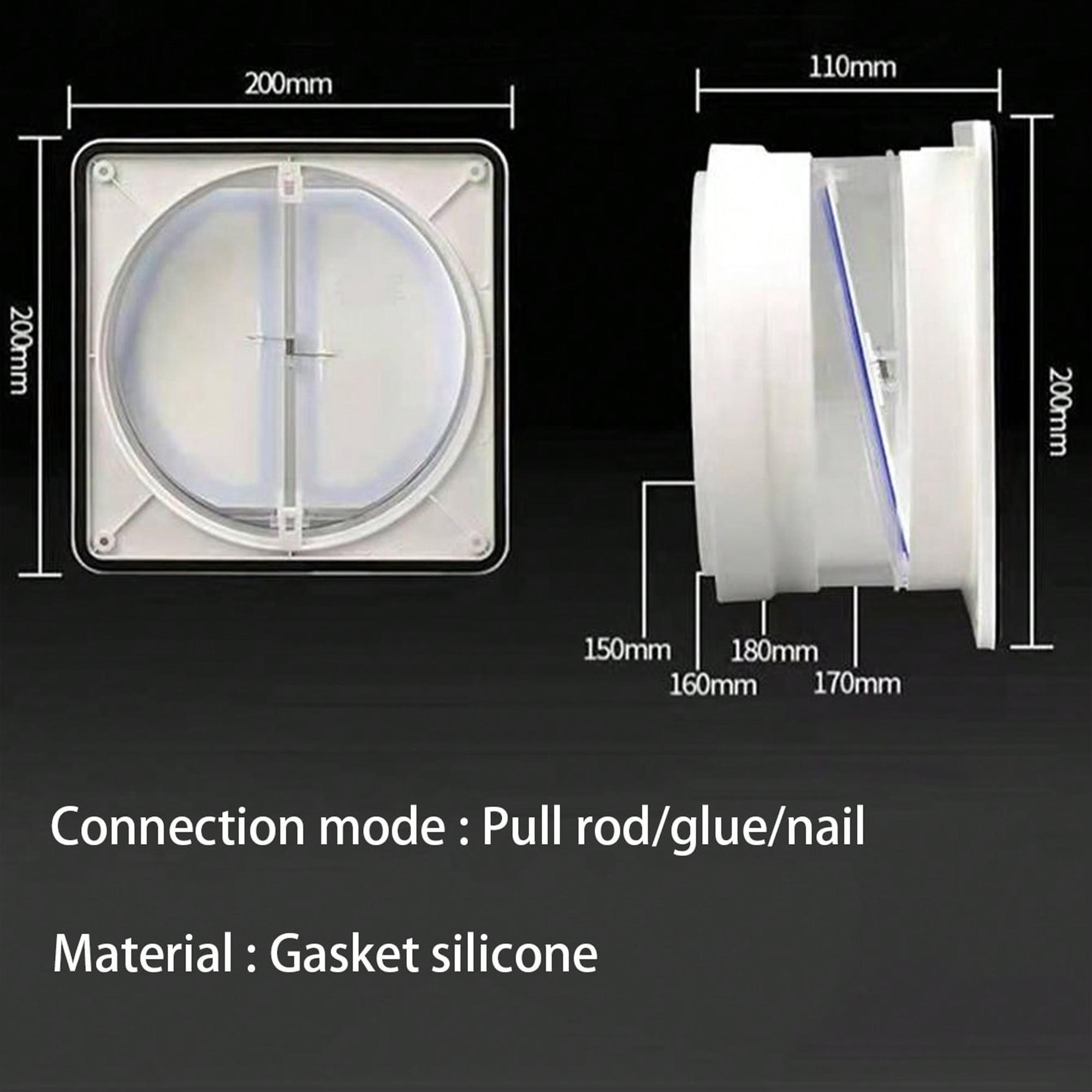 

TPR material exhaust fan, fresh air outlet hood exhaust air білий
