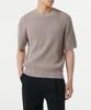 MUSINSA STANDARD Crochet Crew Neck Short Sleeve Knit [Mushroom]
