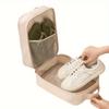 Large Capacity Travel Shoe Organizer Bag - Hanging Shoe Storage with Multiple Compartments, Heavy-Duty Polyester Hanging Organizer for Suitcase