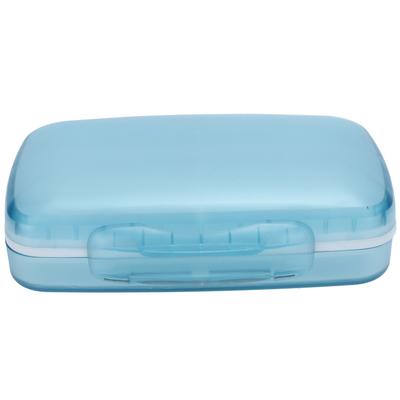 Portable Pills Organizer Box Container Large Capacity Travel Dampproof Medicine CaseBlue