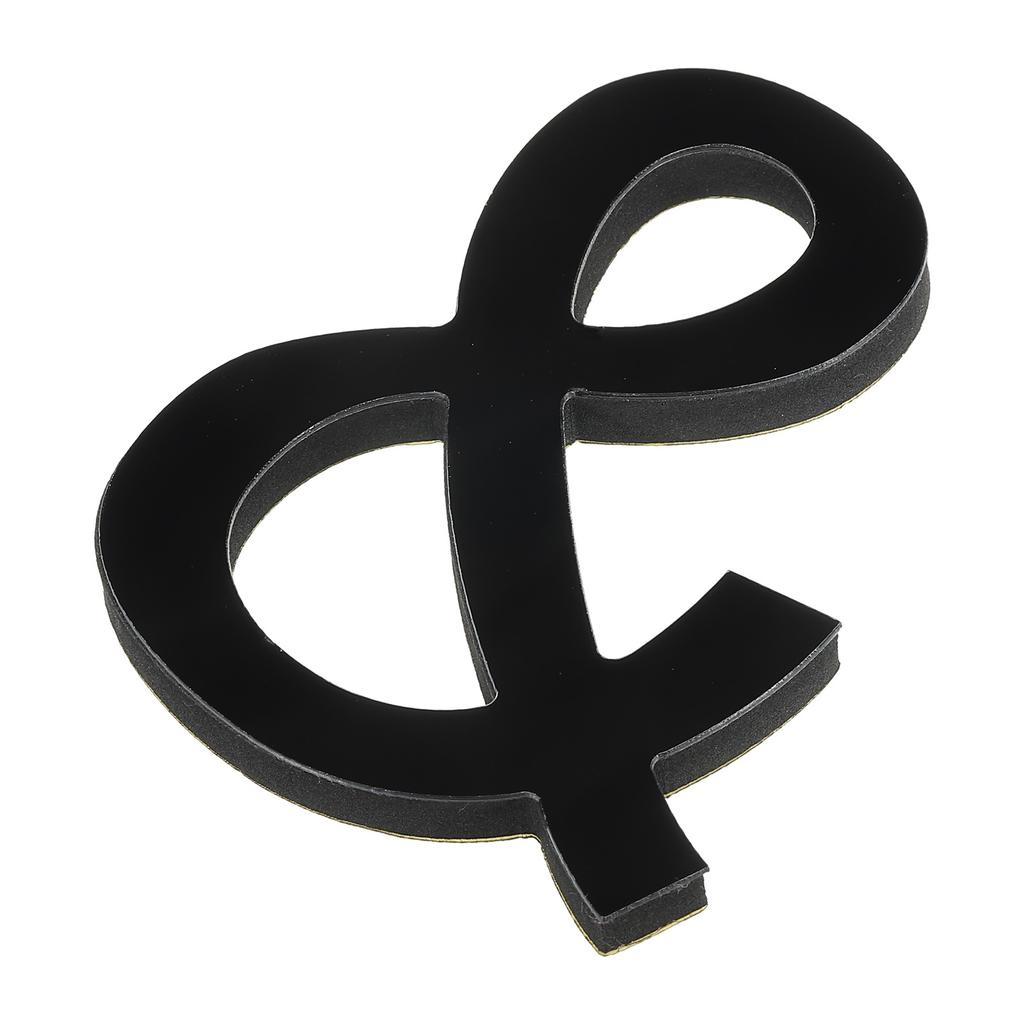 10cm Black 26 English Letters Wall Sticker 3D Mirror Acrylic Wall Sticker Decals Self-Adhesive Decor Wall Art Mural Home Party