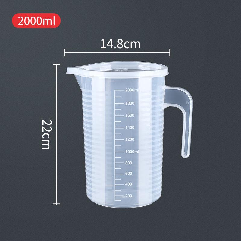 Graduated Measuring Cup Set - 1000ml & 5000ml Cylinders for Milk Tea Shop Equipment