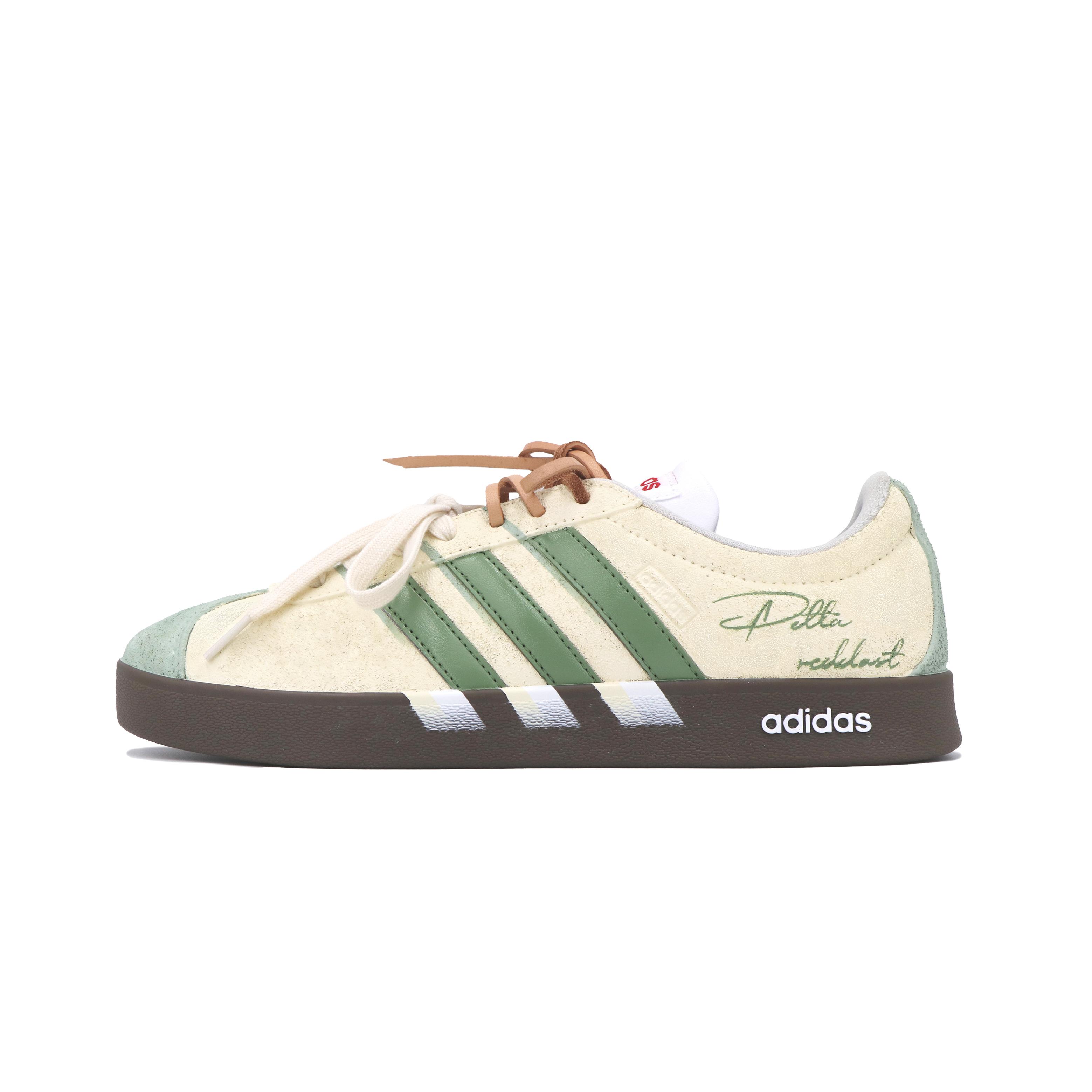 

Adidas VL COURT 2.0 Cushioning, Wear Resistant Low top Skateboard Shoes Unisex Light Green HQ1802(Team17-) 38