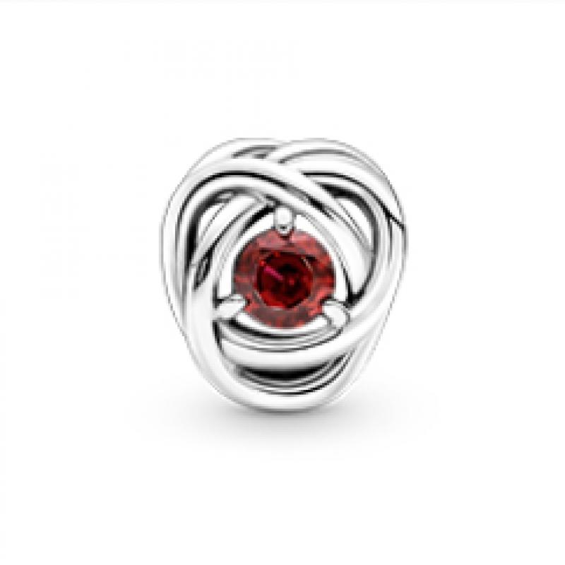 Pandora July True Red Eternity Circle Charm 790065c01