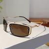 High End Designer Style Retro Stylish Oversized Alloy Metal Aviator Square Shaped Female Male For Both Sun Glasses