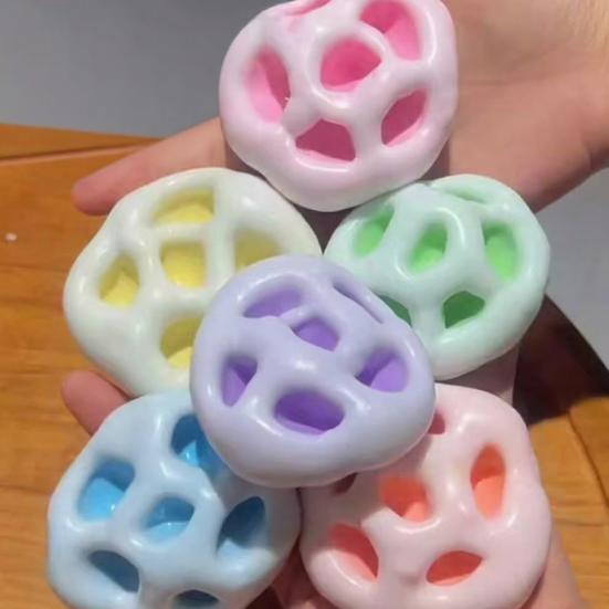 Shapeable Stress Ball Toy Anxiety Relief DIY Squeeze Ball Sensory Toy Portable Soft Stretchy Moldable Ball Pinch Fidget Toy Party
