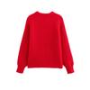 Autumn New Women's Fashion and Casual Versatile Round Neck Single Breasted Knitted Sweater