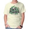 Unisex Crew Neck T-Shirt Steamboat And The Monster Graphic Short Sleeve Casual Tee
