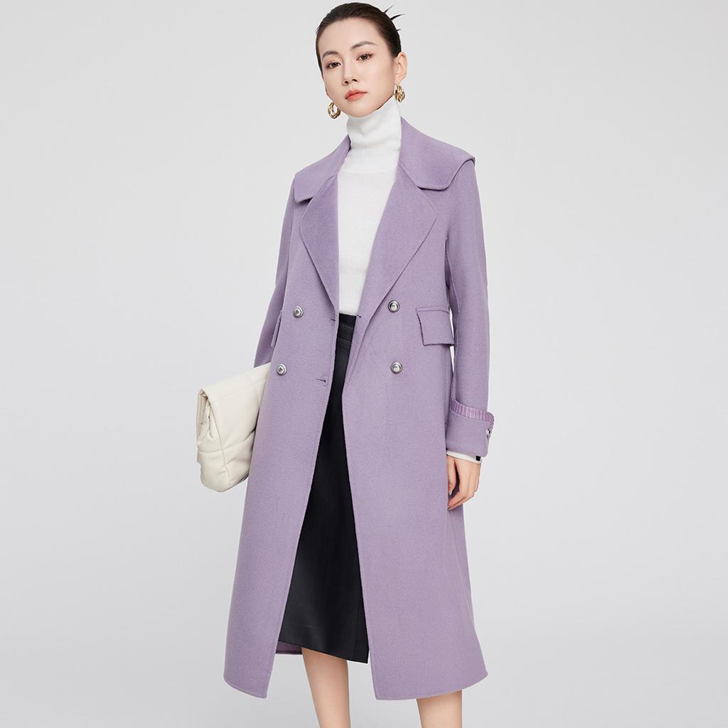 Sheep Wool Coat: Elegant Winter Temperament, Versatile for Commuting, Double-sided Woolen Women's Coat