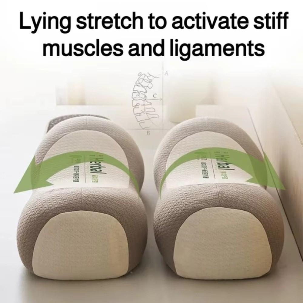 Cylindrical Buckwheat Pillows Breathable Help Sleep Spine Pillow Anti-arch Neck Pain Relief Cervical Vertebra Pillow for Adults