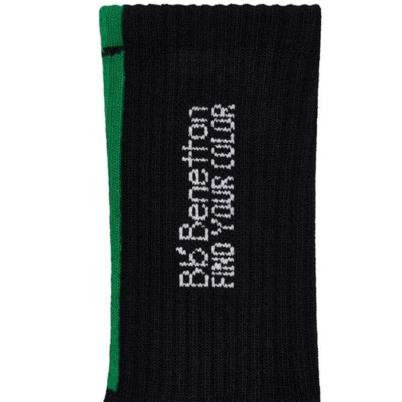 Bb’ Benetton Bibi Running Crew Socks (Black)