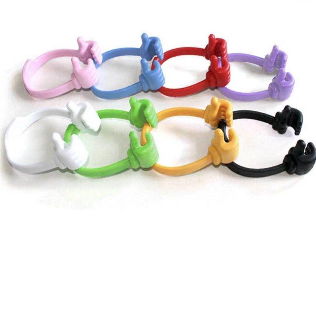 

Universal Cartoon Thumb Holder Stand for Phone & Tablet - Portable and Creative for Live Streaming Random Mixed Colors