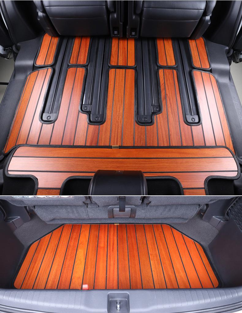 Solid Wood Floor Mats for 2022 Honda Odyssey Elysion 7-Seater, Fully Enclosed