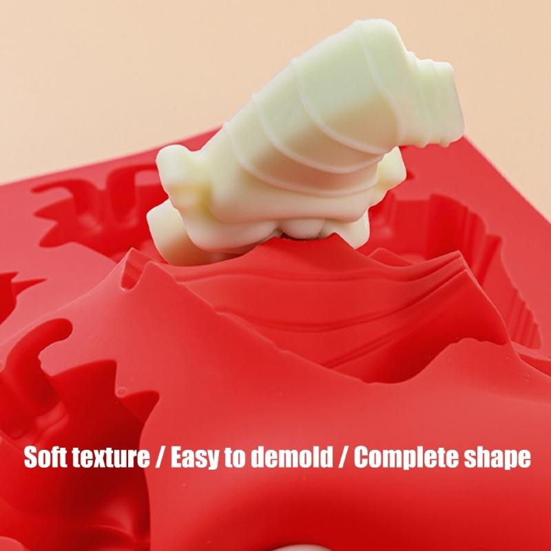 Christmas Gnomes Silicones Bakewares Mold Detailed Design Heat Resistant Crafting And Baking Essential